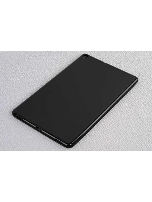 Gpack Silikon Arkası Buzlu Lüks Koruma S2 Samsung Galaxy Tab A 2019 T510 Uyumlu 10.1 inç Tablet Kılıfı Siyah
