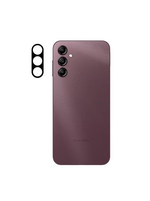 Gpack Samsung Galaxy A14 Kamera Lens Koruyucu Siyah