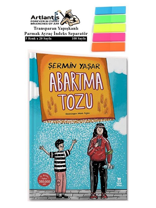 Artlantis Apartma Tozu Çırak - Şermin Yaşar Karton Kapak 160 Sayfa + Fosforlu Transparan Kitap Ayracı