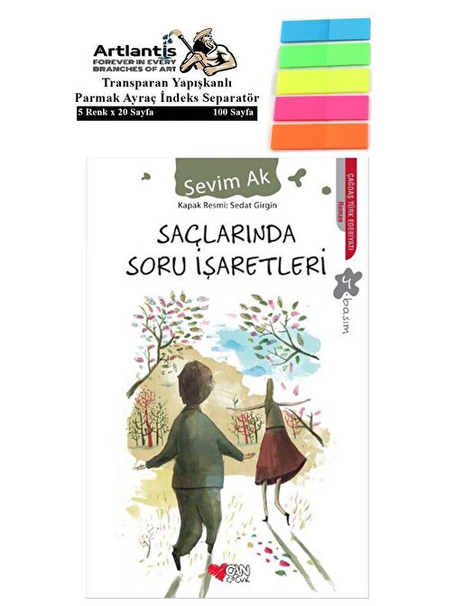 Artlantis Saçlarında Soru İşaretleri - Sevim Ak Karton Kapak 173 Sayfa + Fosforlu Transparan Kitap Ayracı