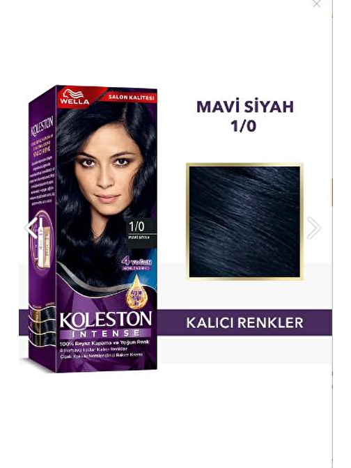 Koleston İntense 1/0 Mavi Siyah Saç Boyası