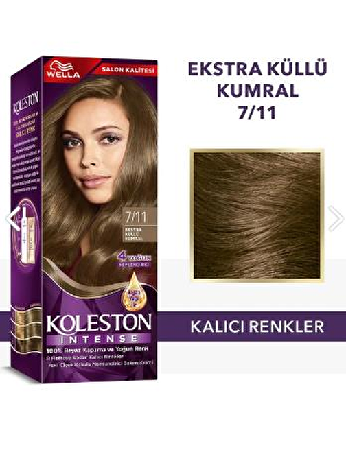 Koleston Intense Saç Boyası 7.11 Ekstra Küllü Kumral