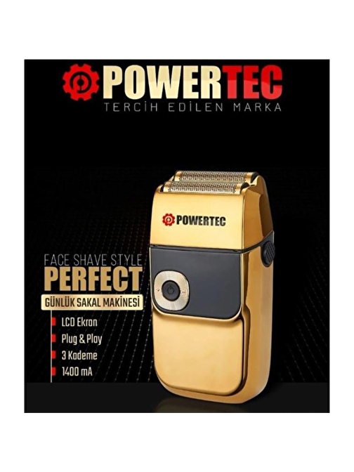 Powertec Tr-550 Digital Günlük Sakal Makinesi