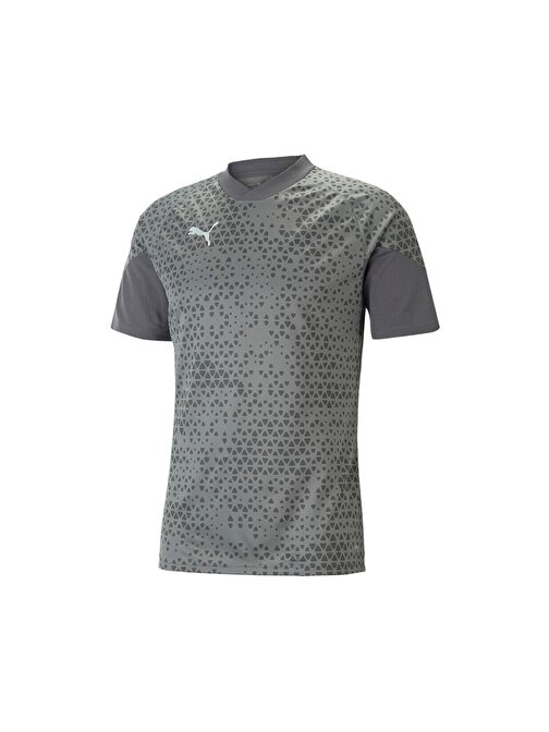 Puma Teamcup Training Jersey Erkek Futbol Tişörtü 65798413 Gri M