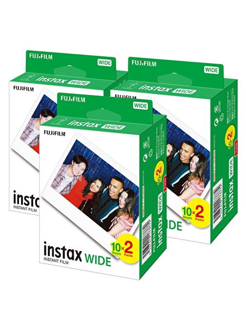 Instax Wide 20'li Film 3'lü Set 60 Poz