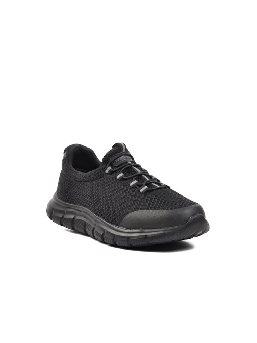 Walkway Flexible Siyah-Siyah Comfort Bağcıksız Yürüyüş Ayakkabısı