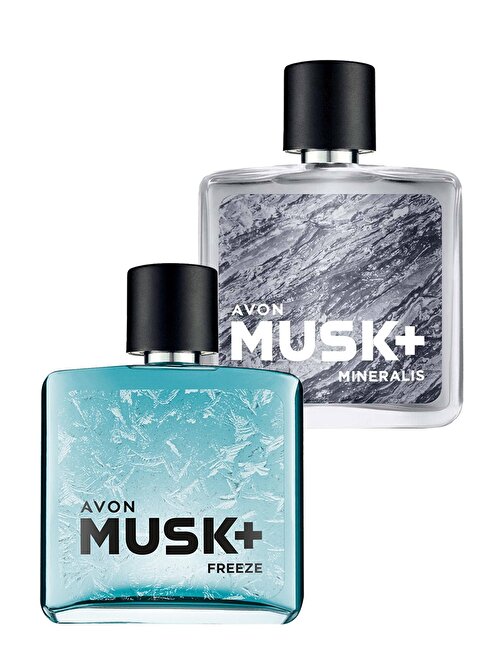 Avon Musk+ Freeze ve Mineralis Erkek 2'li Parfüm Setleri