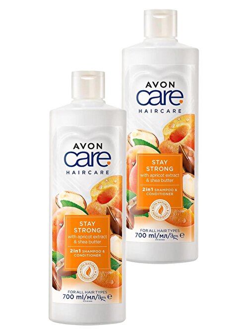 Avon Care Kayısı - Shea Özü Şampuan - Saç Kremi 2 x 700 ml