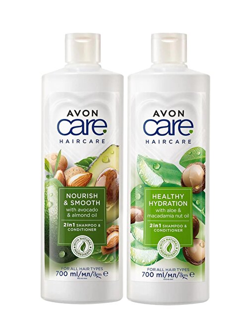 Avon Care Aloe Vera - Avokado - Makademya Özlü Şampuan - Saç Kremi Paketi