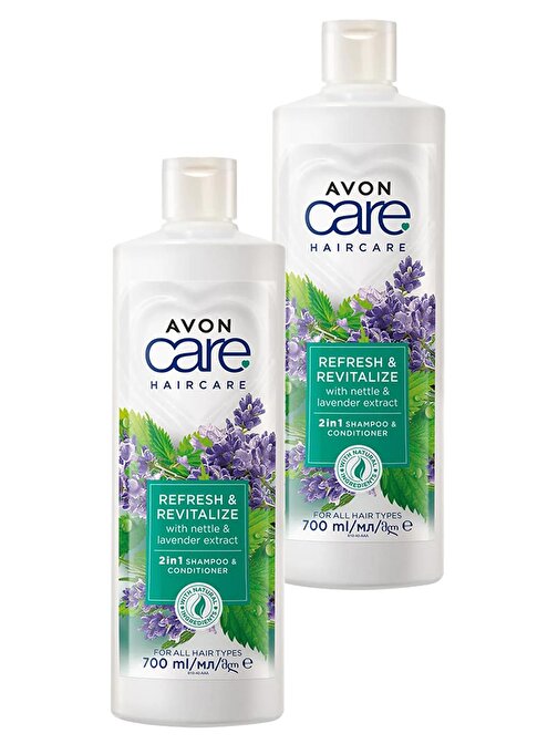 Avon Care Isırgan Otu - Lavanta Özleri İçeren Şampuan - Saç Kremi 2 x 700 ml