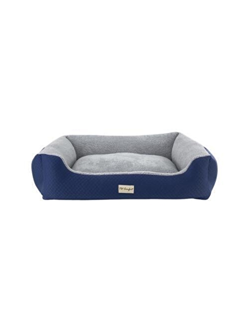 Pet Comfort Bravo Duo Mirinda Mavi Gri Peluş XL 105x80 cm