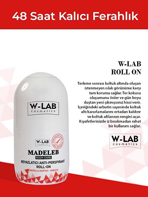 W-Lab Madeleb Roll On 50 Ml 2 Li Paket