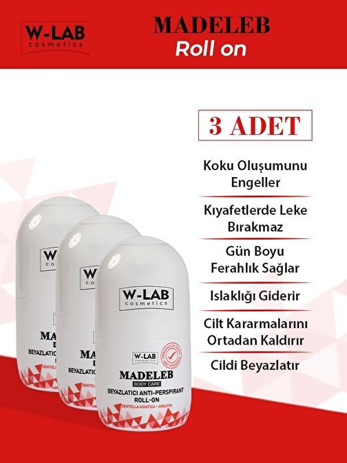 W-Lab Madeleb Roll On 3 Lü Set