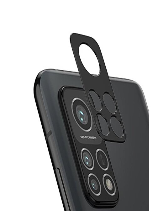 Musal Xiaomi Mi 10T 3D Kamera Lens Koruyucu Siyah