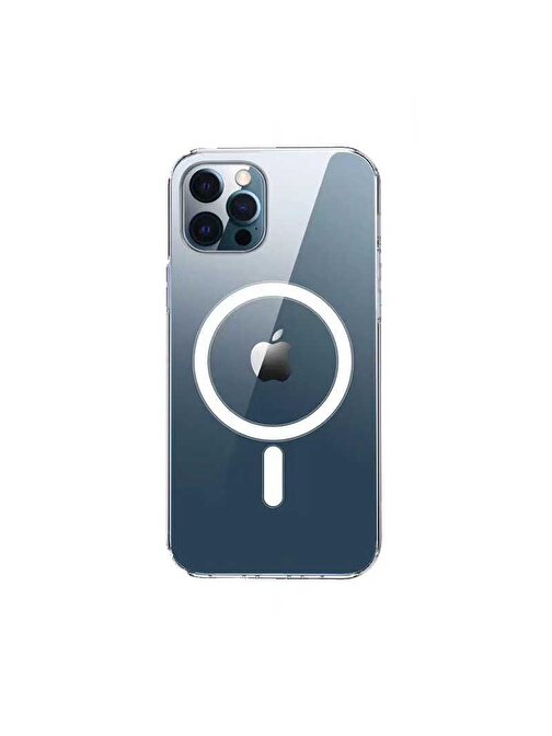 Ceponya Apple iPhone 13 Pro Kılıf Tacsafe Wireless Kablosuz Şarj Silikon