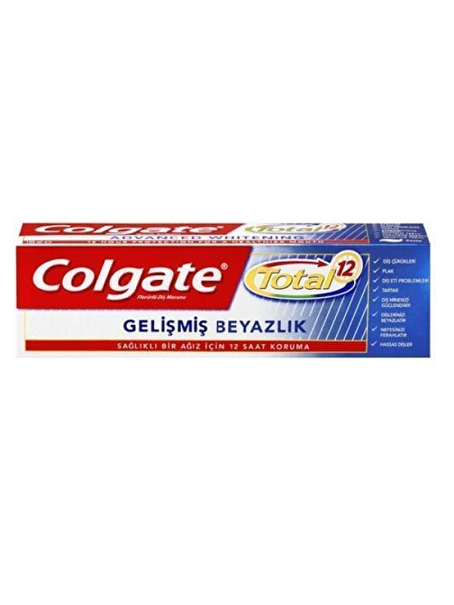 Colgate Total Gelişmiş Beyazlık Diş Macunu 50 ml