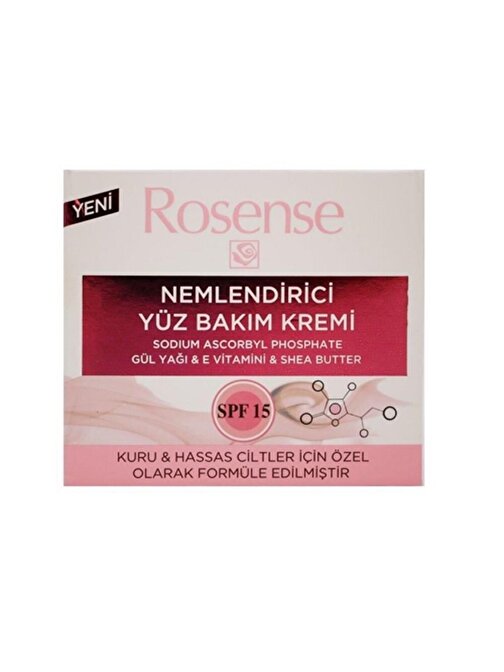 Rosense Nemlendirici Yüz Bakım Kremi Kuru Hassas Ciltler 50 ml