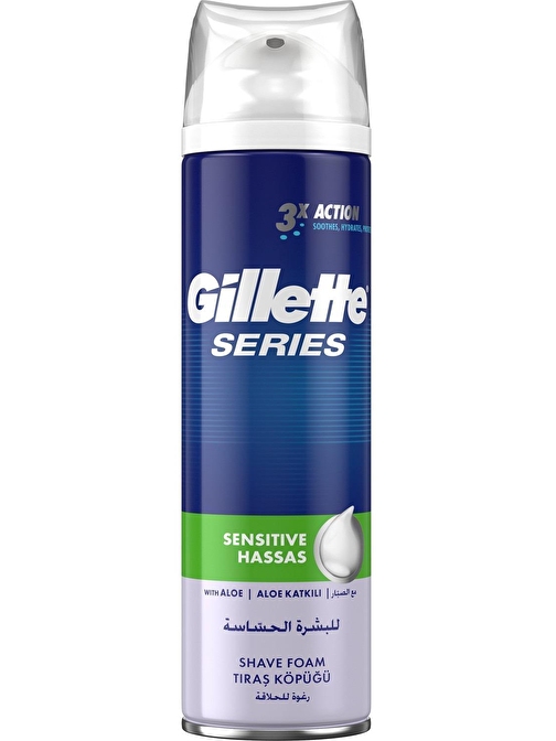 Gillette Hassas Ciltler İçin Tıraş Köpüğü 200 ml