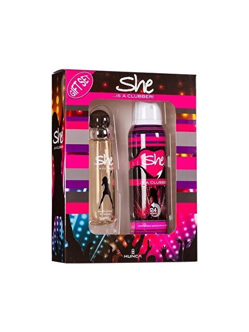 She İs A Clubber Parfüm 50 Ml + She İs A Clubber Deodorant 150 Ml