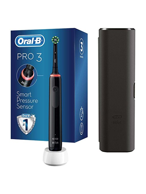 Oral-B Pro 3500 Yetişkin Diş Fırçası ve Kabı Siyah