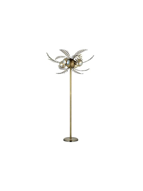 LampaLuce Alekos Modern Tasarım Yapraklı Lambader Sarı 160cm
