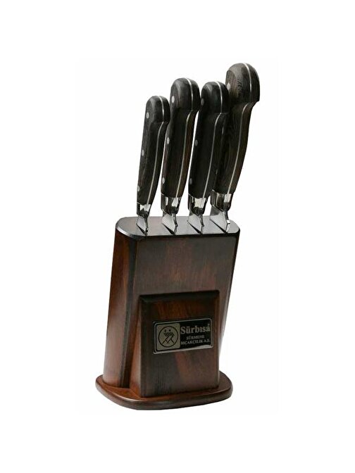 Sürbisa Sürmene Mutfak Bıçağı No:61502 Ym Ahşap Saplı Set