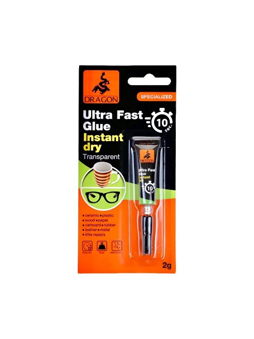 Dragon Ultra Fast Glue Instant Dry Yapıştırıcı 2 Gr