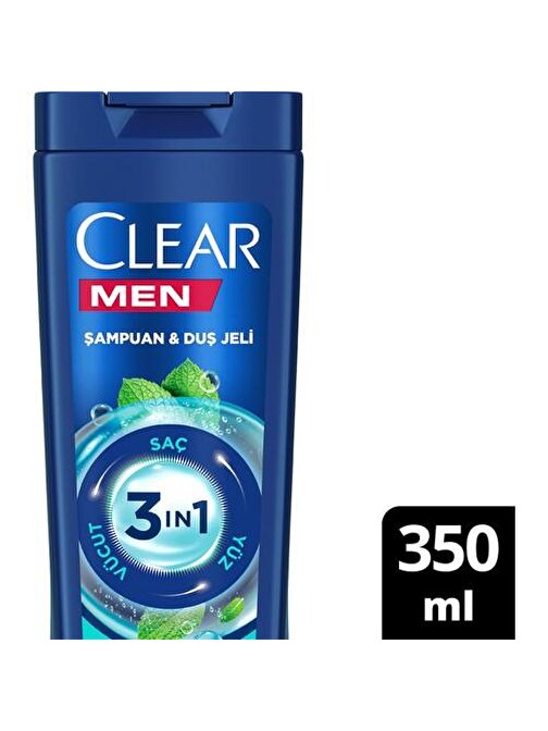 Clear Men Ferahlatıcı Mentos Şampuan - Duş Jeli 3in 1