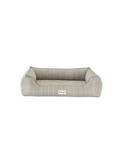 Pet Comfort Delta Varius Bej Kareli Köpek Yatağı M 70x90 cm