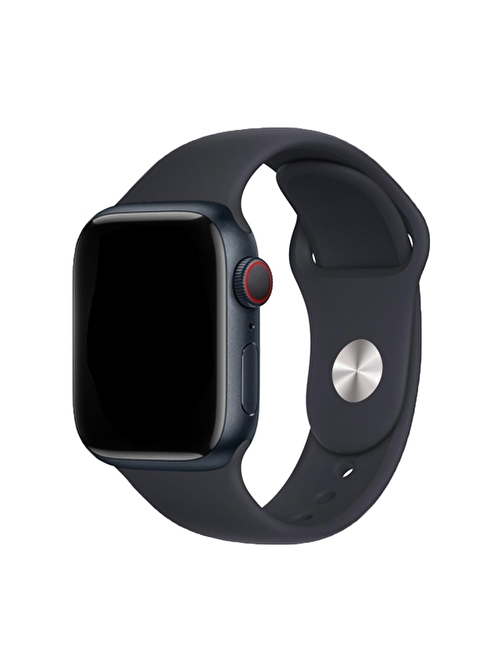 E2M Apple Watch 42 - 44 - 45 - 49 mm Silikon Akıllı Saat Kordonu Lacivert