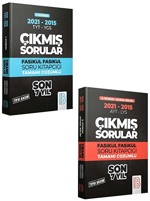 Benim Hocam Yks 2009-2021 Son 7 Yıl Tıpkı Basım Fasikül Fasikül Tyt-Ayt Sayısal Çıkmış Sorular Süper Set