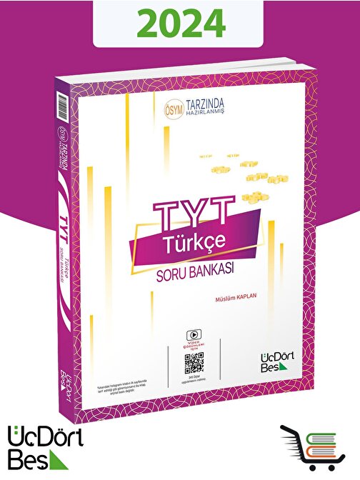 Üç Dört Beş Yayıncılık 345 TYT Türkçe 2024 Model Soru Bankası
