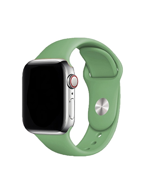 E2M CLASSIC SİLİKON APPLE WATCH KORDON 42 - 44 - 45 - 49mm YEŞİL