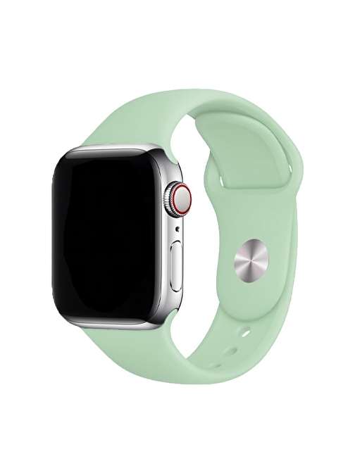 E2M Apple Watch 42 - 44 - 45 - 49 mm Silikon Akıllı Saat Kordonu Yeşil