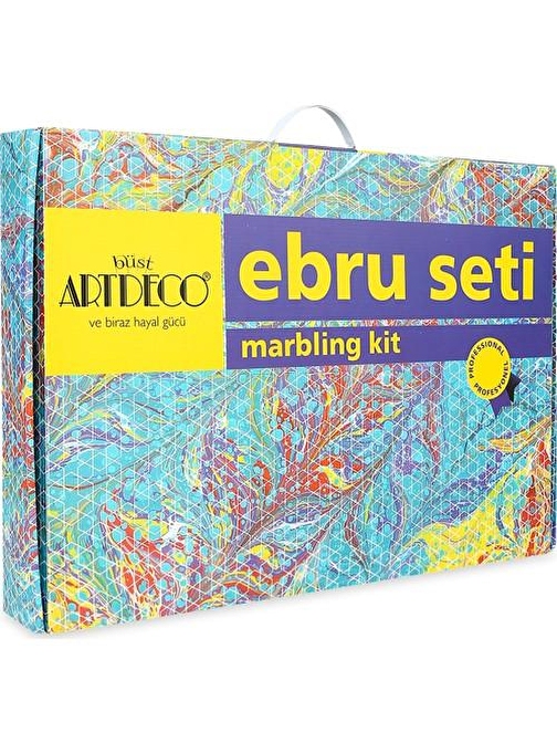 Artdeco 016 Es9 Profesyonel Sıvı Ebru Boya Seti Çok Renkli