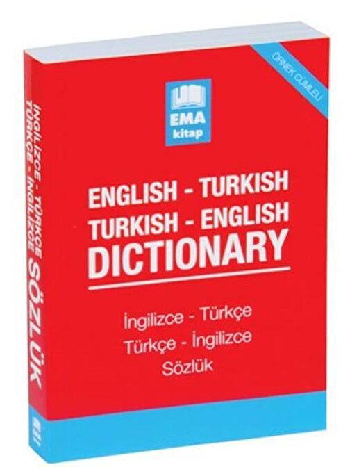 Ema Kitap - İngilizce - Türkçe Sözlük Büyük Boy Karton Kapak KTP
