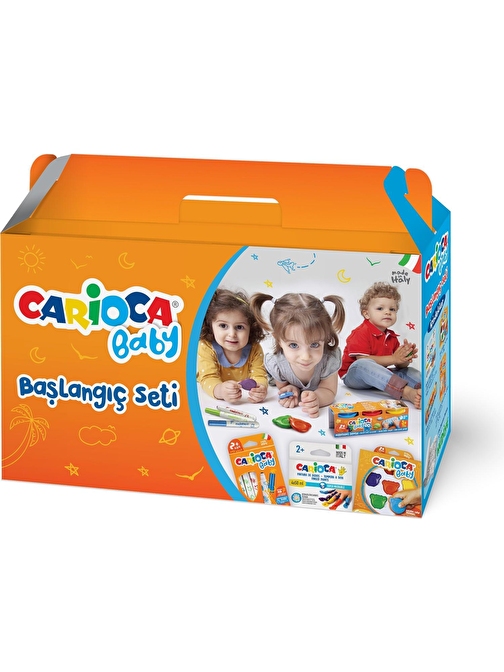 Carioca 42800/S Başlangıç Seti Çevirmesiz Set-Karışık Mum Boya 4 Renk