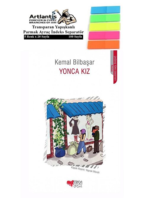 Artlantis Yonca Kız - Kemal Bilbaşar + Fosforlu Transparan Kitap Ayracı