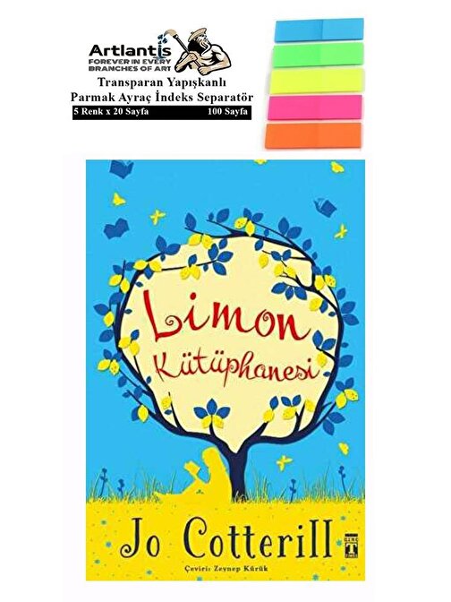 Artlantis Limon Kütüphanesi - Jo Cotterill + Fosforlu Transparan Kitap Ayracı