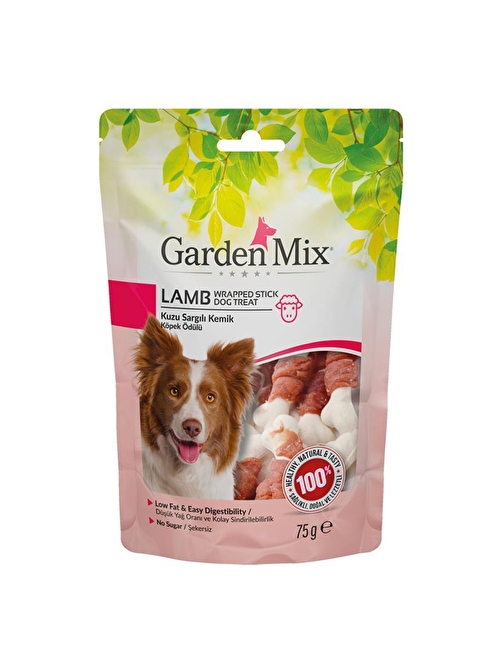 Garden Mıx Kuzu Sargılı Kemik Köpek Ödülü 75 gr