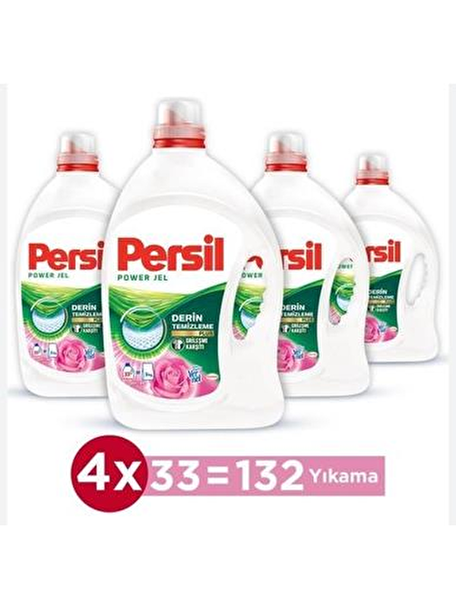 Persil Sıvı Çamaşır Deterjanı 4 x 2145ml (132 Yıkama) Gülün Büyüsü