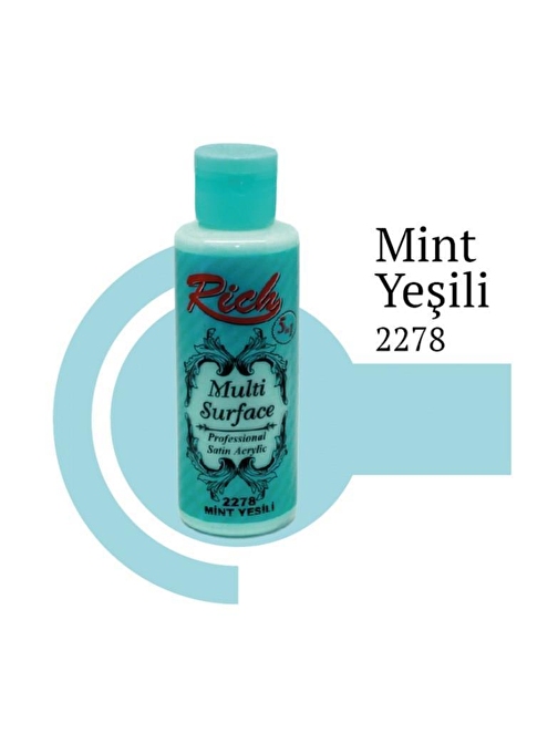 Rich Su Bazlı Akrilik Boya 120 Ml Şişe 1 Adet 2278 Mint Yeşili