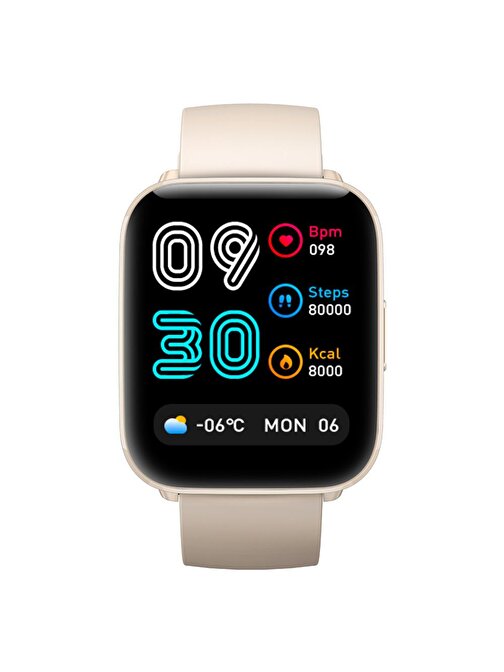 Mibro Watch C2 Android Uyumlu Hd Ekran 2 Atm Su Geçirmez Spo2 Akıllı Saat Beyaz