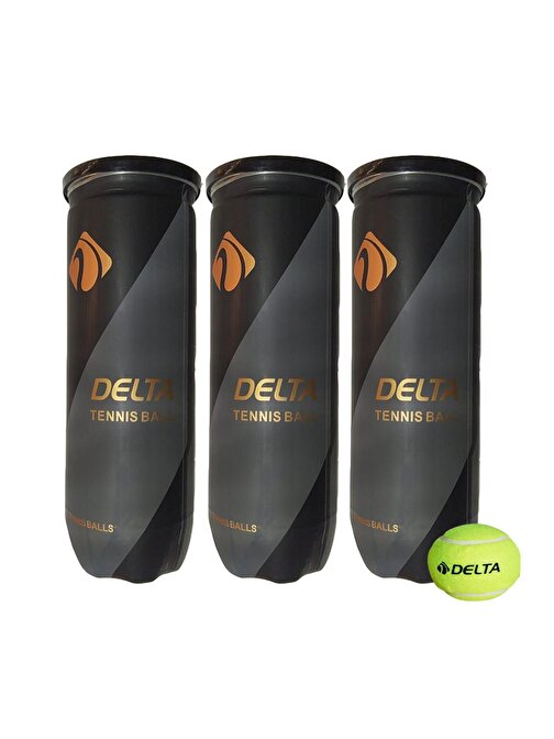 DELTA Expert Seviye Özel Vakumlu Tüpte 9 Adet Dura-Strong Tenis Maç Topu