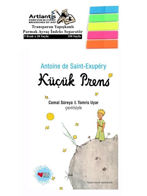 Artlantis Küçük Prens - Antoine de Saint Exupery + Fosforlu Transparan Kitap Ayracı