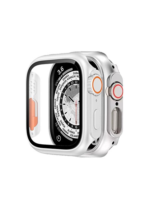Binano Apple Watch 40 mm Ultra Dönüştürücü Beyaz Kasa Ve Ekran Koruyucu