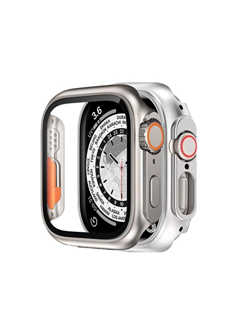 Binano Apple Watch 40 mm Ultra Dönüştürücü Titanyum Kasa Ve Ekran Koruyucu