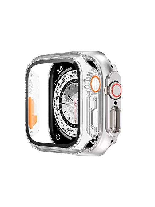 Binano Apple Watch 40 mm Ultra Dönüştürücü Şeffaf Kasa Ve Ekran Koruyucu