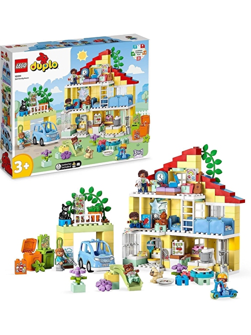 Lego Duplo Kasabası 3’ü 1 Arada Aile Evi 10994