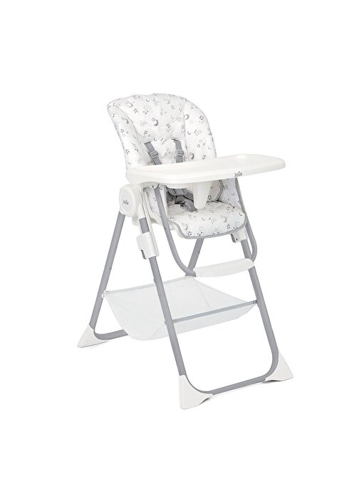 Joie Mimzy Snacker Ayaklı Oturaklı Ay Yıldız Desenli Mama Sandalyesi Beyaz